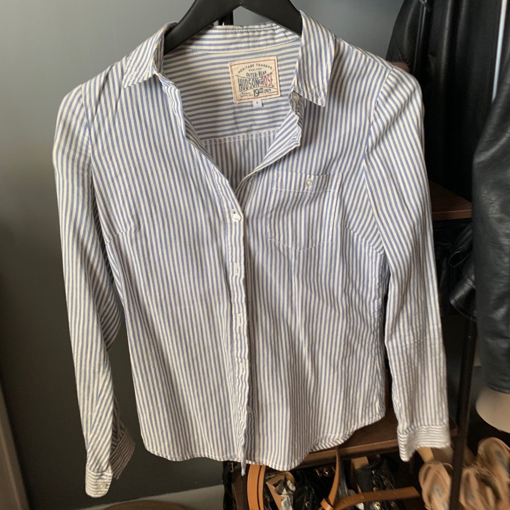Striped office shirt